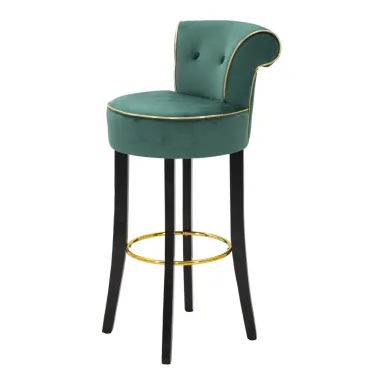 Stołek Barowy LUXY Zielony 46 48 96 cm (Wysokość siedziska 75 cm)